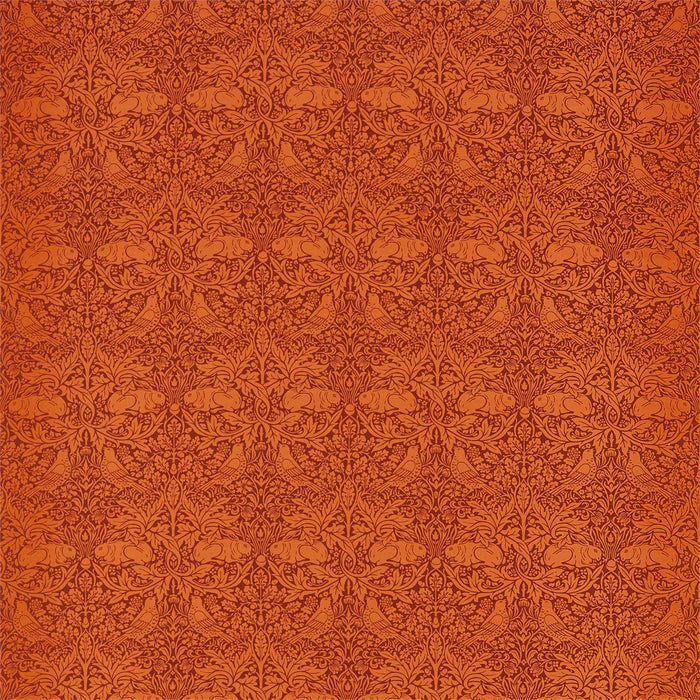 Morris & Co Brer Rabbit Burnt Orange Fabric Sample DBPF226849