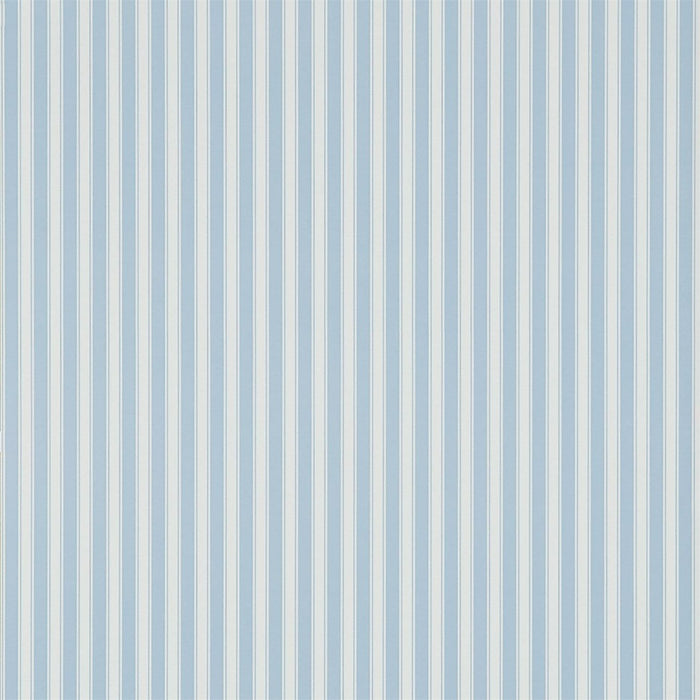 Sanderson New Tiger Stripe Blue/ Ivory Wallpaper Sample DCAVTP106