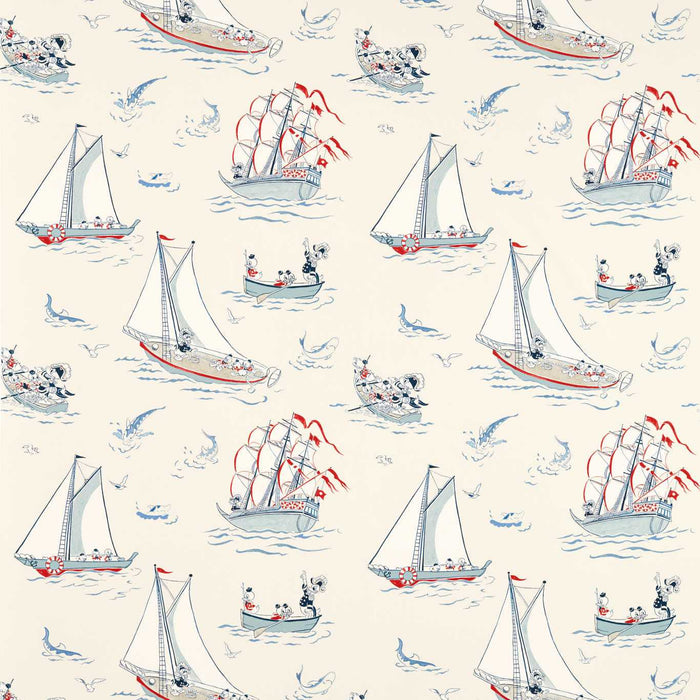 Sanderson Donald Nautical Sea Salt Fabric Sample DDIF227162