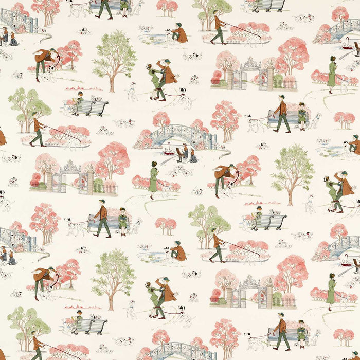 Sanderson 101 Dalmatians Candy Floss Fabric DDIF227168