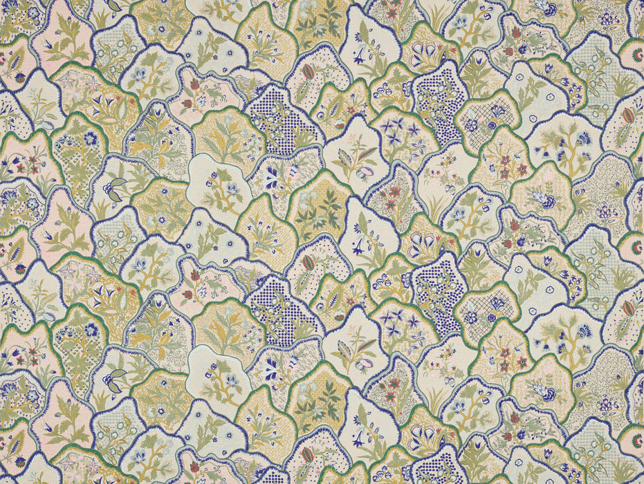 Braquenie Les Fleurs Du Bengale Mistral Fabric Sample B7624001