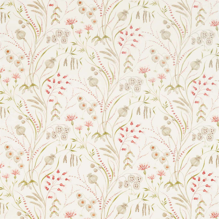 Sanderson Summer Harvest Claret/Olive 226433 Fabric Sample DEBB226433