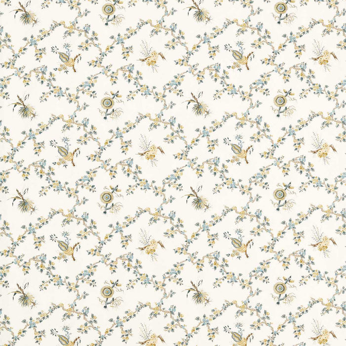 Sanderson Trelliage Chamomile/Chalk Fabric DGDF227177