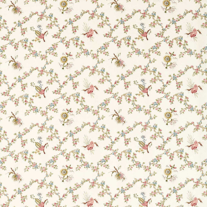 Sanderson Trelliage Raspberry/Stone Fabric DGDF227179