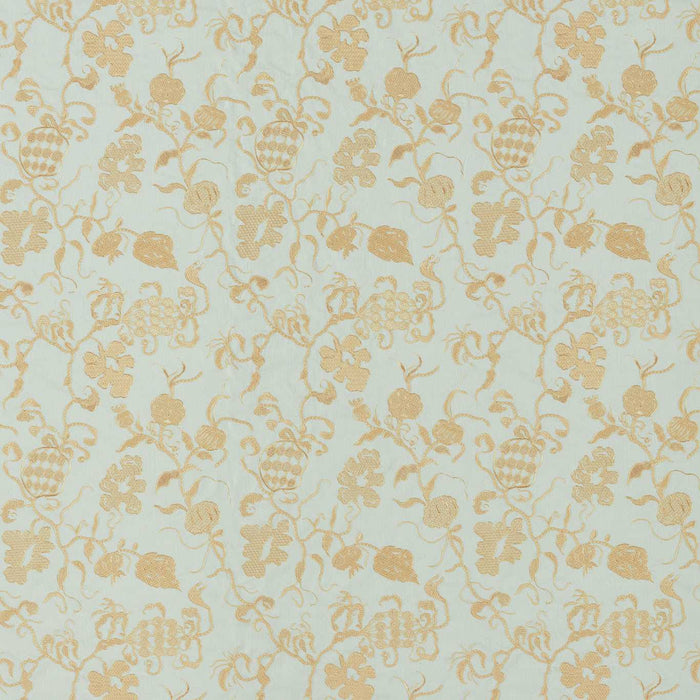 Sanderson Mydsomer Pickings Smog Blue/Lame Gold Fabric DGDF237389