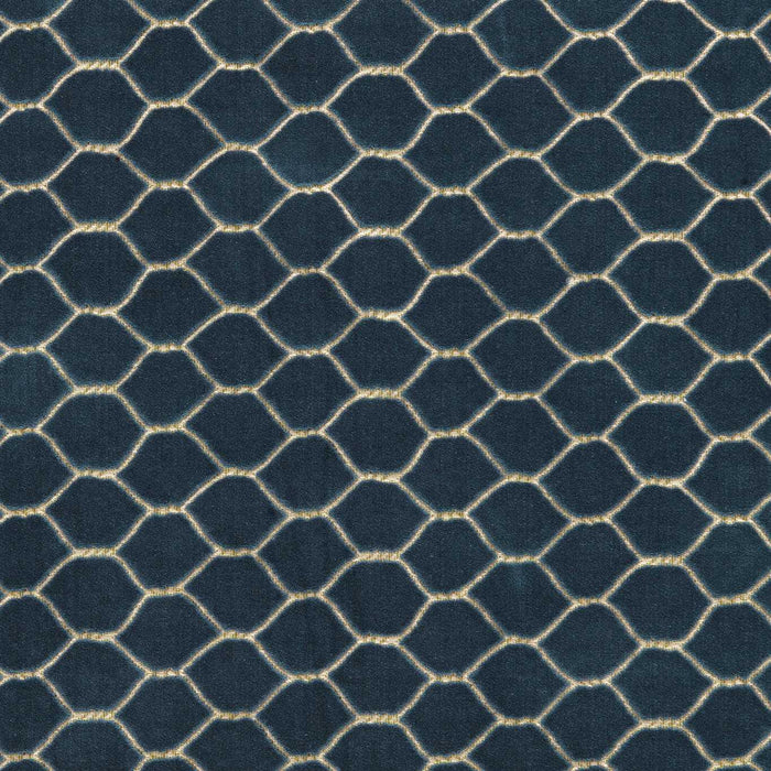 Sanderson Faraday Velvet Atlantic Fabric DGDV237414