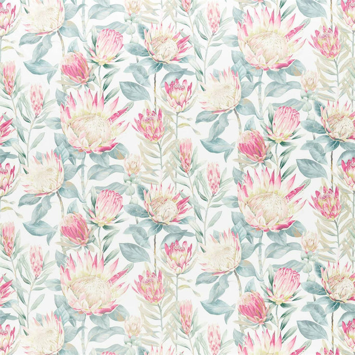 Sanderson King Protea Orchid/Grey 226574 Fabric Sample DGLA226574