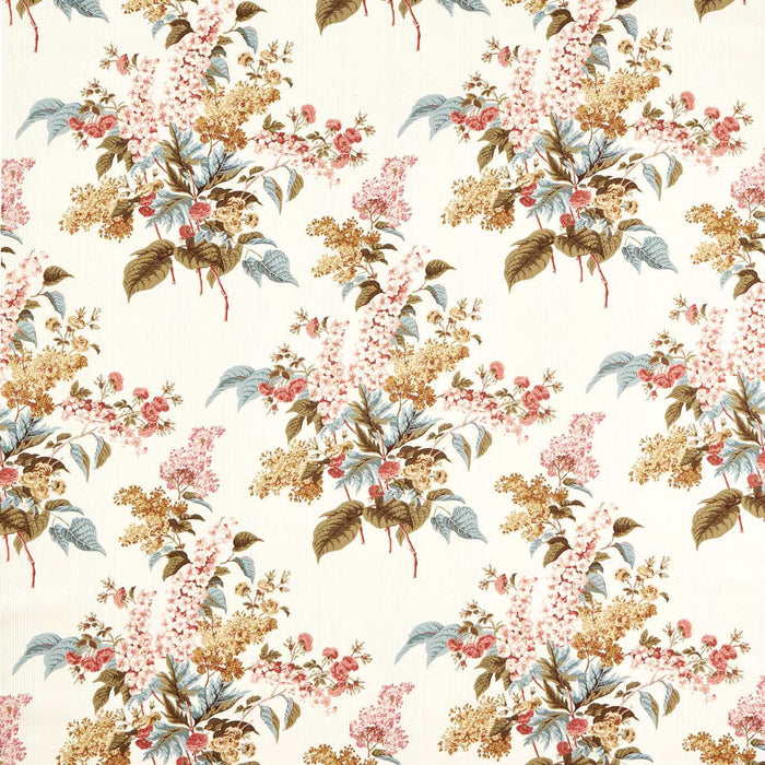 Sanderson Delphinium & Lilac Madder Rose/Sepia Fabric DHIF227315