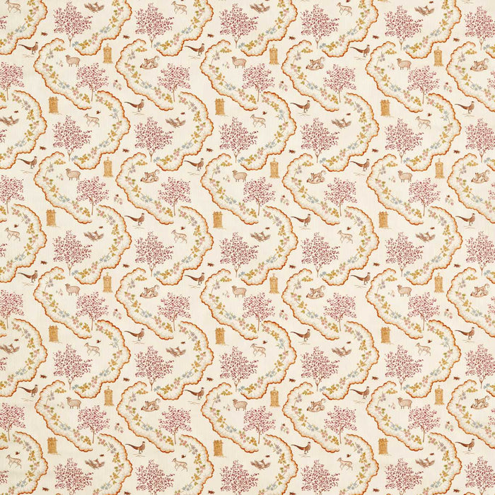 Sanderson Wildflower Meadow Maple Fabric DHIF227316