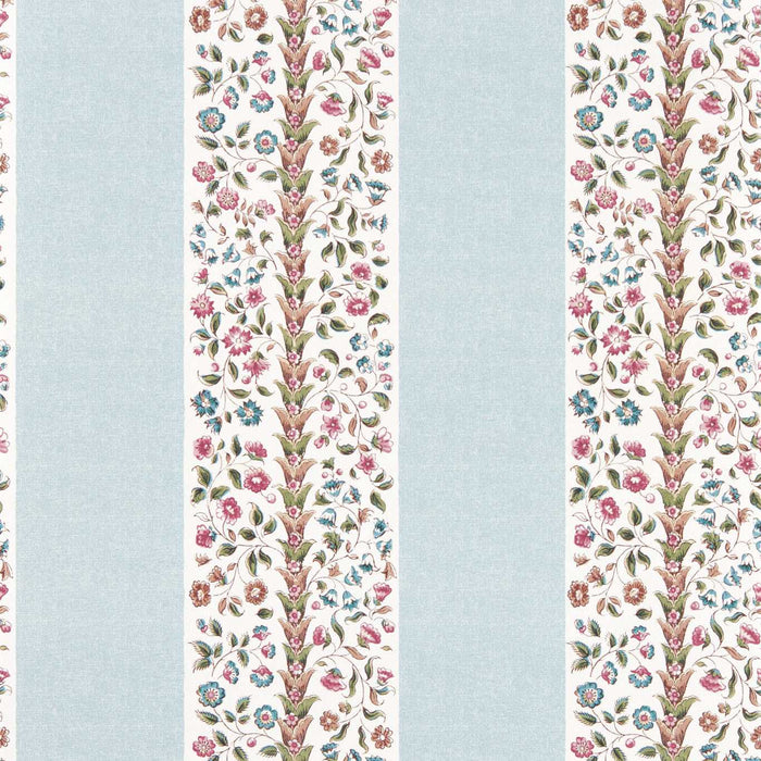 Sanderson Pergola Stripe Mineral Blue/Wisteria Wallpaper DHIP217486