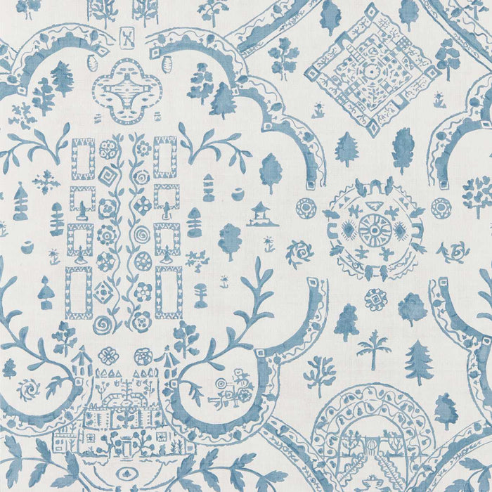 Sanderson Topiary View Wedgwood Wallpaper DHIP217510