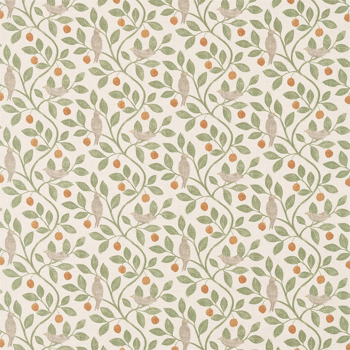 Sanderson Damson Tree Brick/Fennel 226362 Fabric Sample DHPO226362