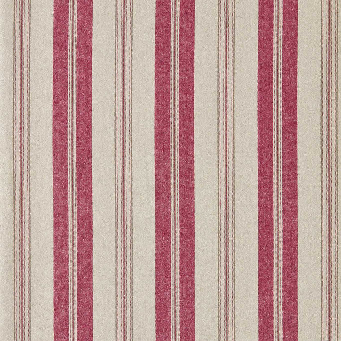 Sanderson Highgrove Stripe Crimson Fabric DHPS237632
