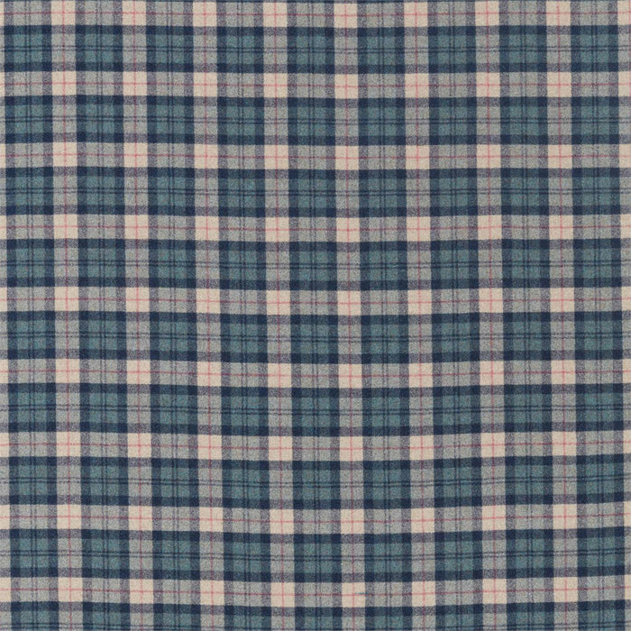 Sanderson Fenton Check Teal 236739 Fabric Sample DISW236739
