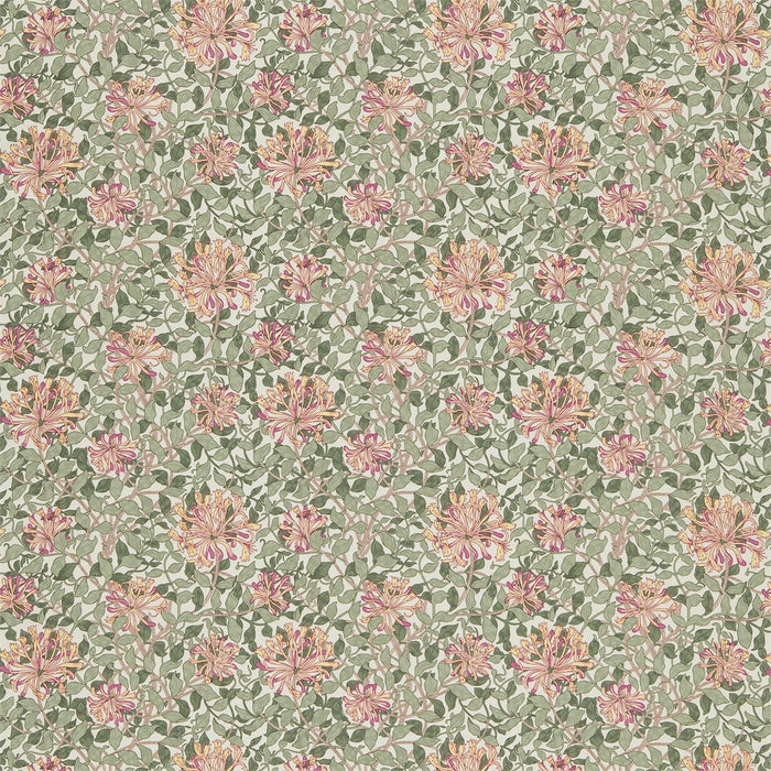 Morris & Co Fruit Cerise/Sage Fabric Sample DJA1HS201
