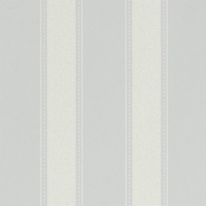 Sanderson Sonning Stripe Powder Blue Wallpaper Sample DLMW216888