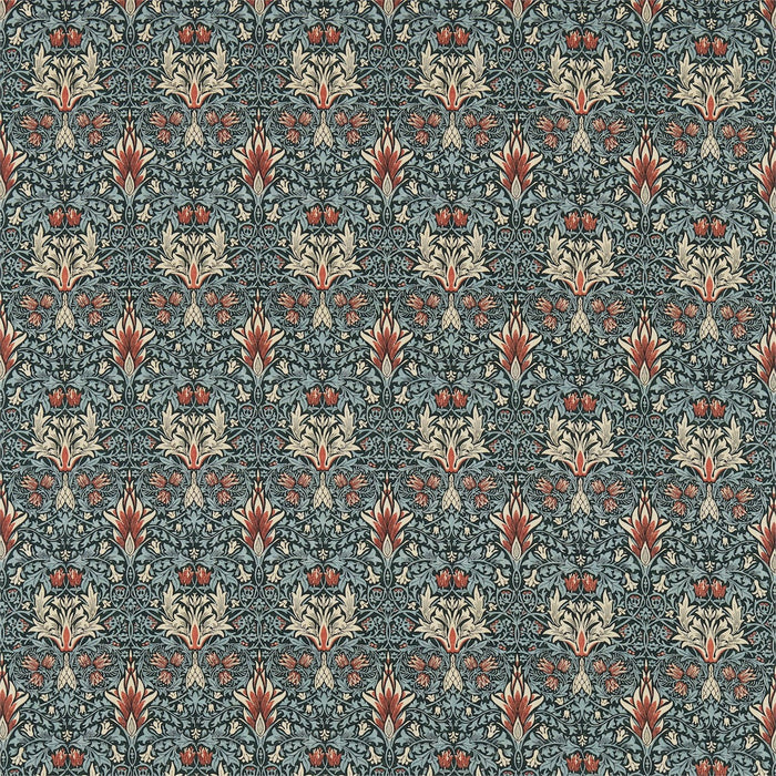 Morris & Co Snakeshead Thistle/Russet Fabric Sample DM3P224466