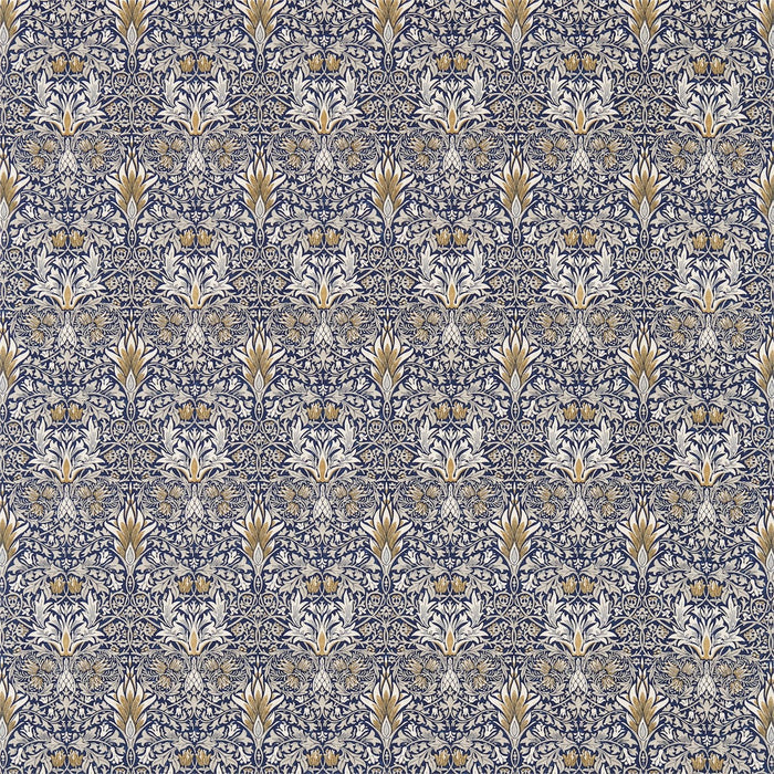Morris & Co Snakeshead Indigo/Hemp Fabric Sample DM3P224469