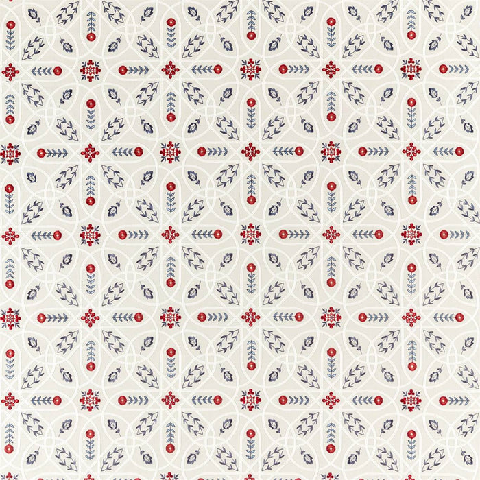 Morris & Co Brophy Embroidery Indigo Fabric Sample DM5F236815