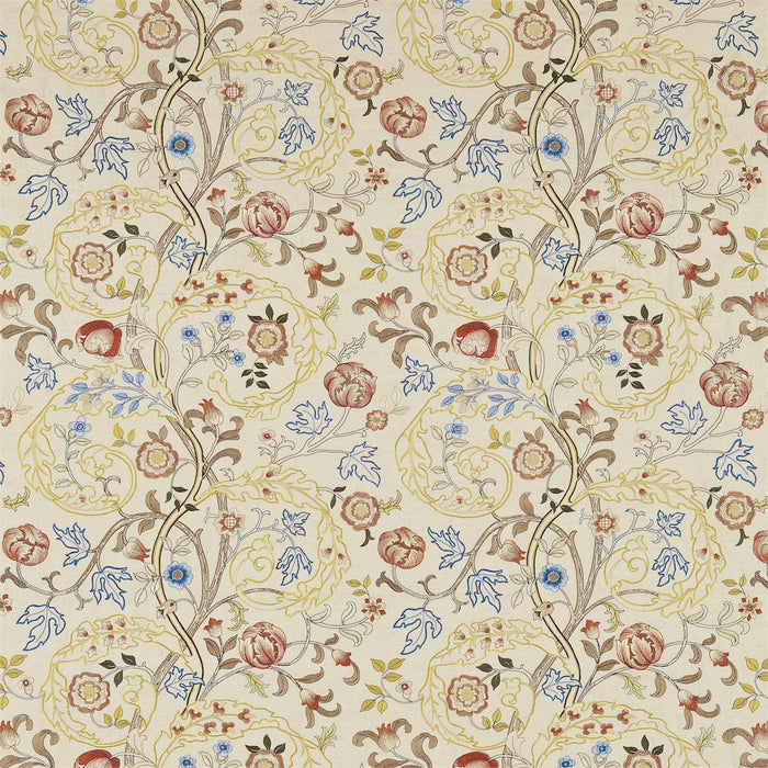 Morris & Co Mary Isobel Russet/Olive Fabric Sample DM6E230340