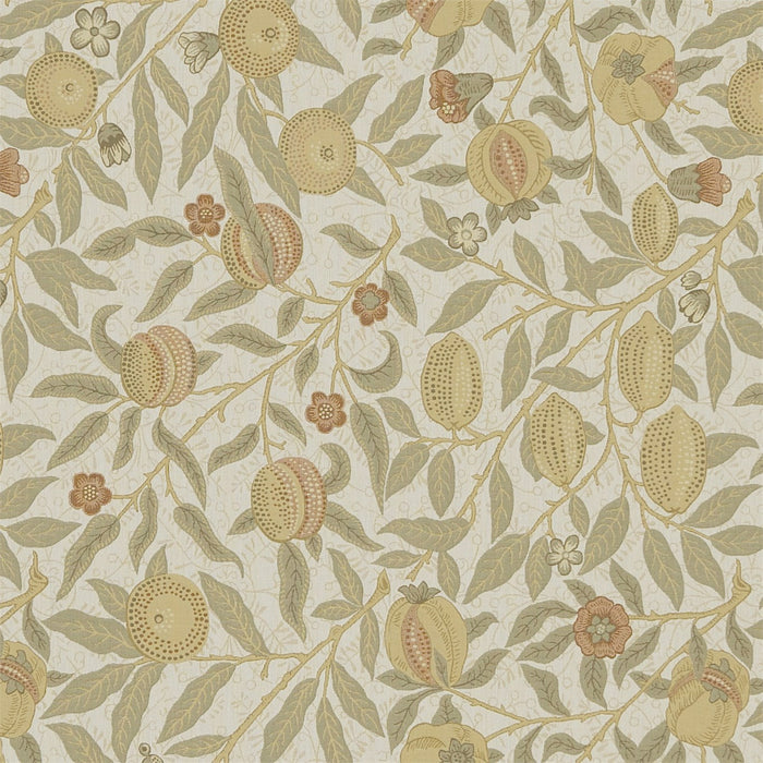 Morris & Co Fruit Parchment/Bayleaf Fabric Sample DM6W230285