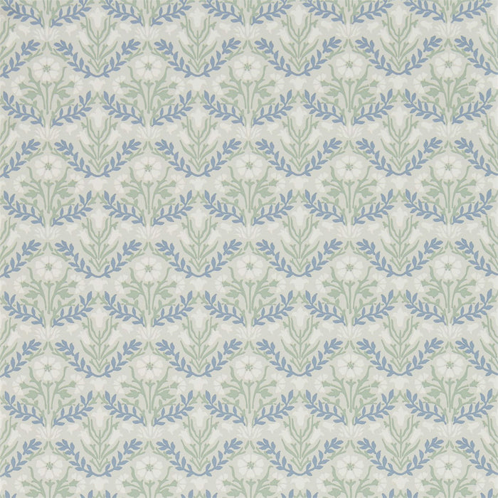 Morris & Co Morris Bellflowers Grey/Fennel Wallpaper Sample DMA4216435