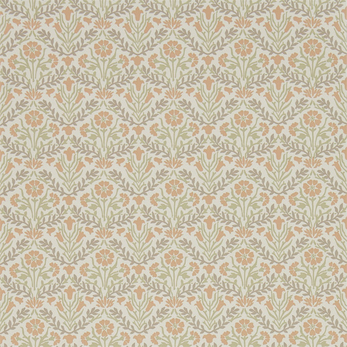 Morris & Co Morris Bellflowers Saffron/Olive Wallpaper Sample DMA4216438
