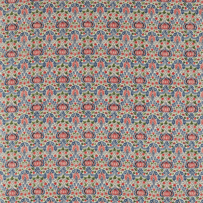 Morris & Co Little Chintz Indigo/Carmine Fabric Sample DMA4226407