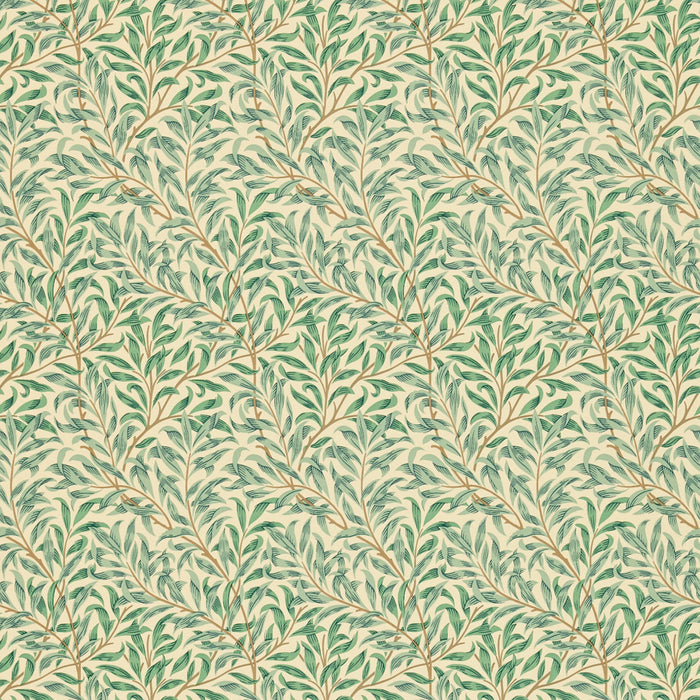 Morris & Co Willow Bough Minor Light Green Wallpaper Sample DMC1W2101