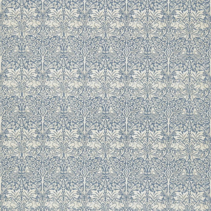 Morris & Co Brer Rabbit Slate/Vellum Fabric Sample DMORBR202
