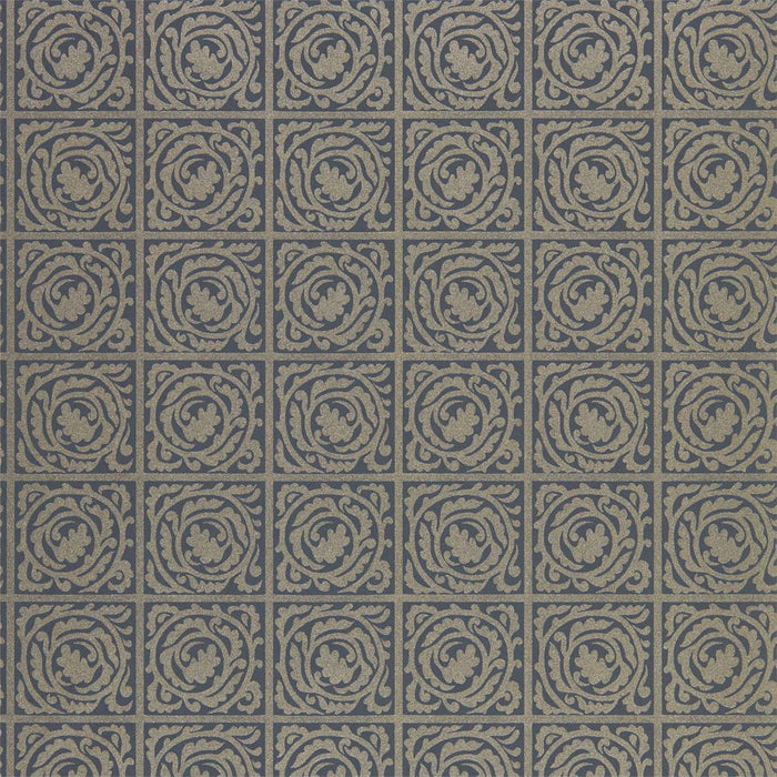 Morris & Co Pure Scroll Black Ink 216547 Wallpaper Sample DMPN216547