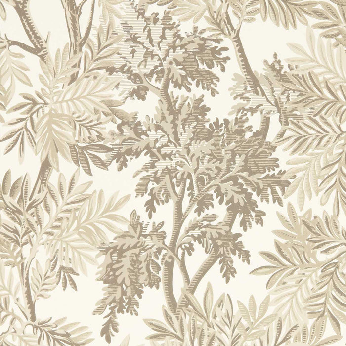 Sanderson Tapestry Trees Raw Chocolate/Slip Wallpaper DSAB217414