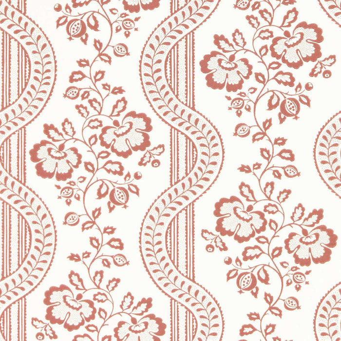 Sanderson Aubrey Fareham Red Wallpaper DSAB217429