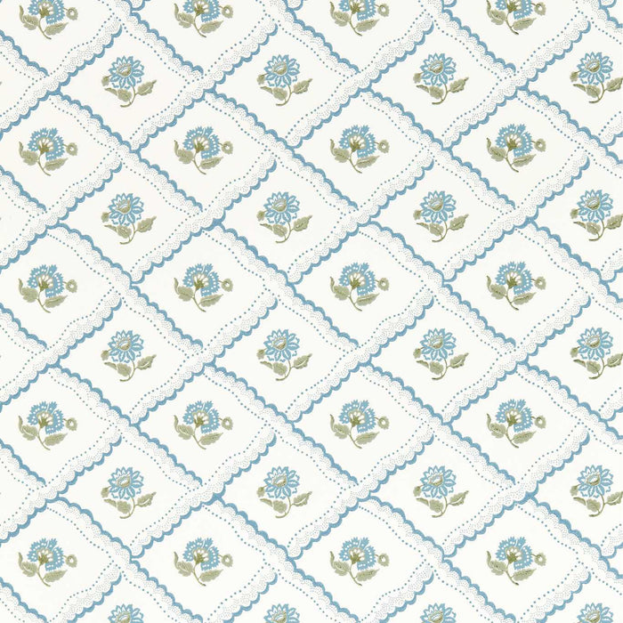 Sanderson Fairdown Wedgwood/Willow Wallpaper Sample DSAB217439