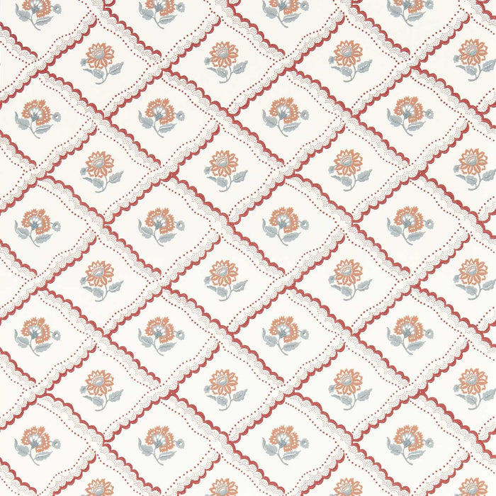 Sanderson Fairdown Berry/Sandstone Wallpaper Sample DSAB217441