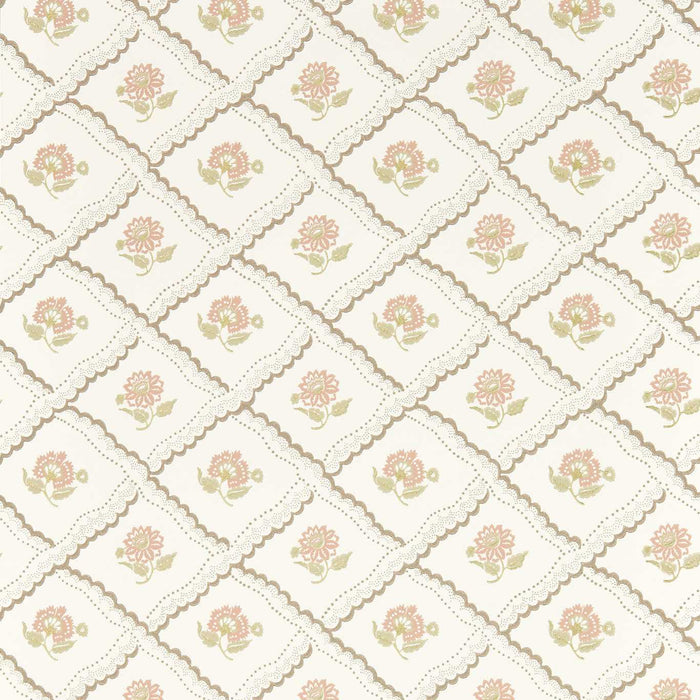 Sanderson Fairdown Chocolate/Putty Wallpaper Sample DSAB217442