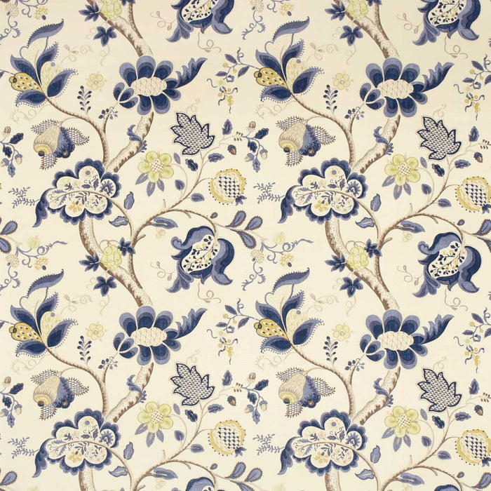 Sanderson Roslyn Indigo/ Gold Fabric Sample DVIPRO202