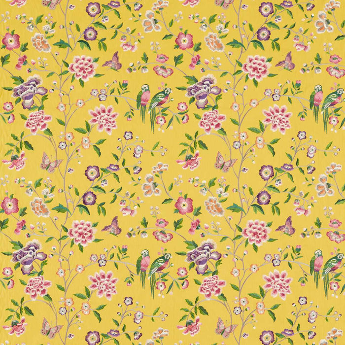 Sanderson Chinoiserie Hall Papavera 237273 Fabric Sample DWAT237273