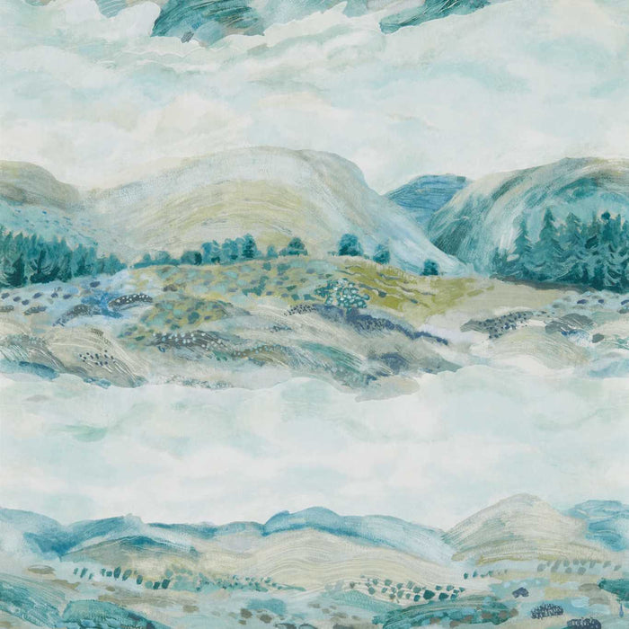Sanderson Elysian Whitstable Blue Wallpaper Sample DYSI216594