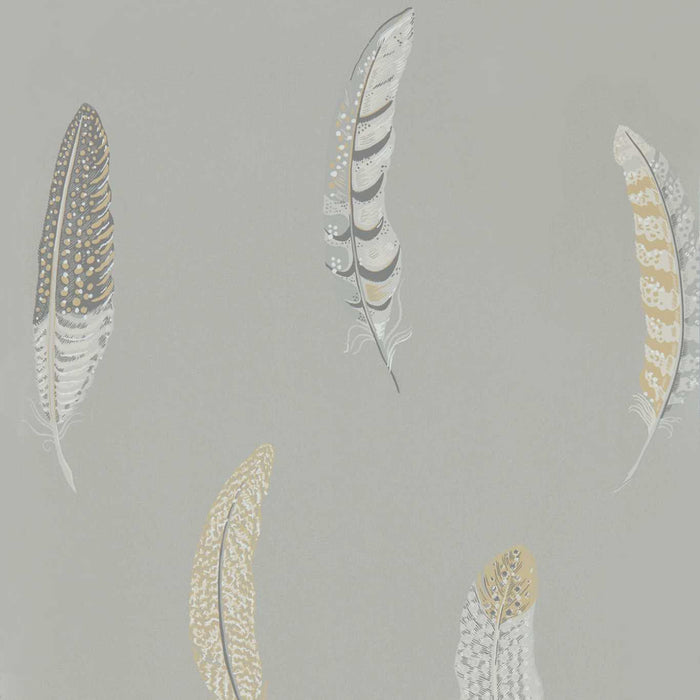 Sanderson Lismore Silver Grey Wallpaper Sample DYSI216605