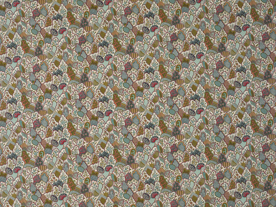 Braquenie Les Rivieres De L Indus Nympheas Fabric Sample B7667002