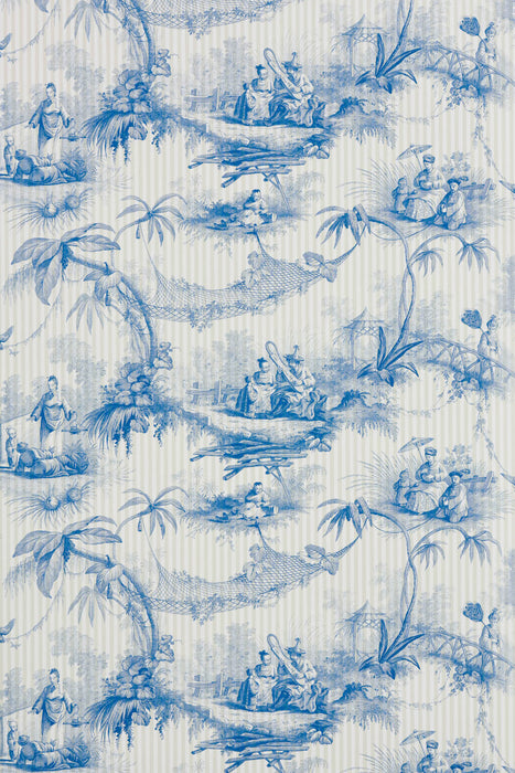 Braquenie Les Ombrelles Bleu Wallpaper Sample BP326003
