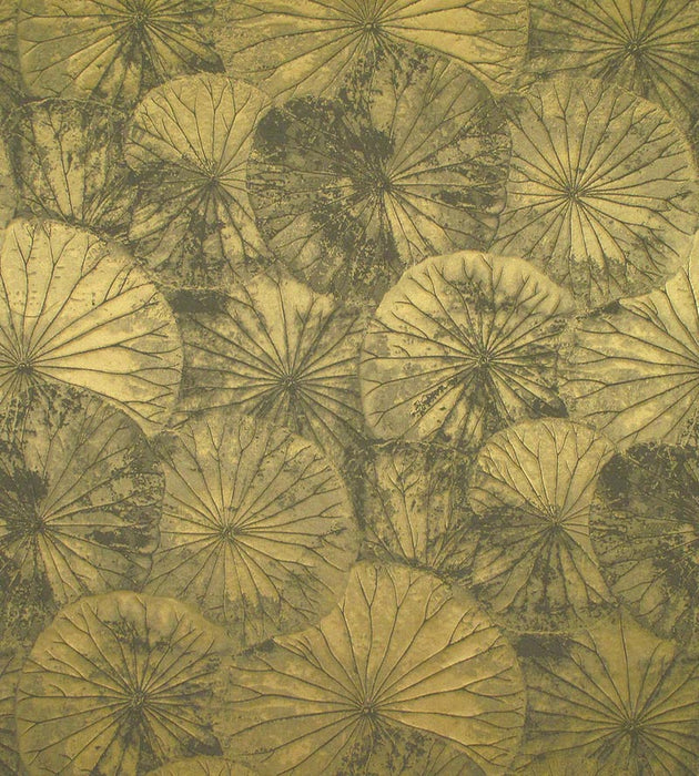 Old World Weavers Lotus Olive Fabric Sample E7LOTU0040