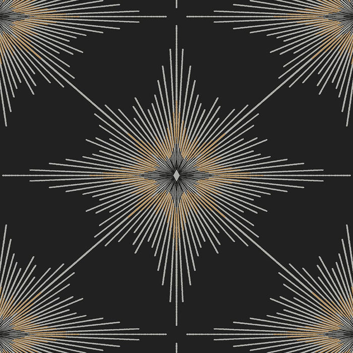 Seabrook Designs North Star Ebony Wallpaper Sample ET11410