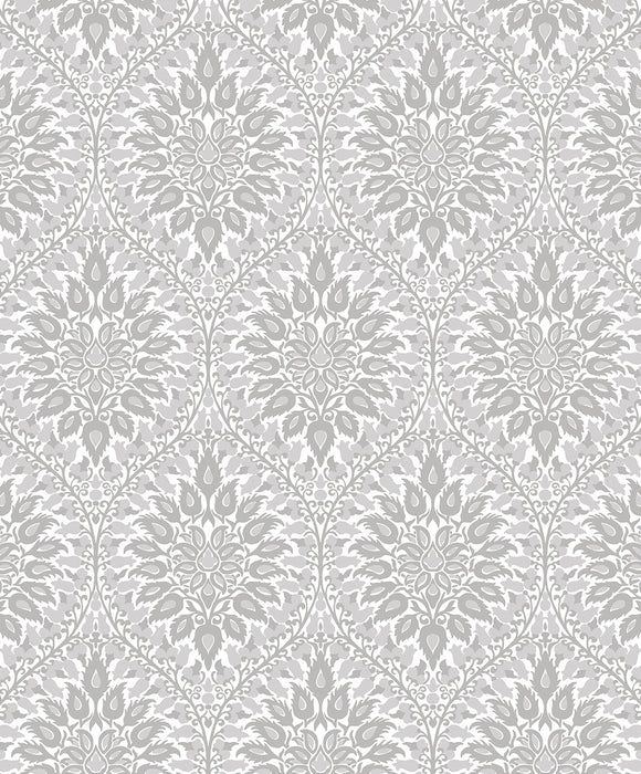 Seabrook Designs Luna Ogee Daydream Grey Wallpaper Sample ET12908