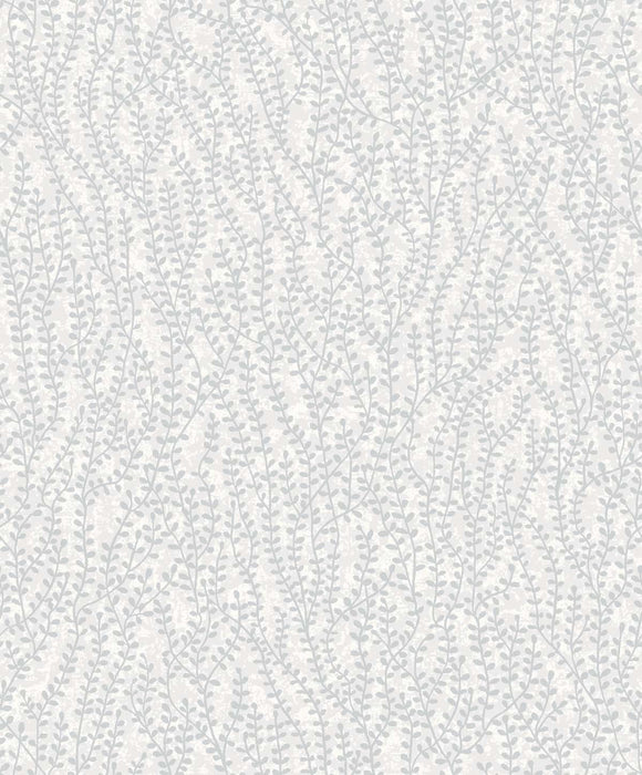 Seabrook Designs Seaweed Beaded Branches Diamond Glass Beads Wallpaper Sample EW10608