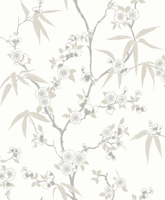 Seabrook Designs Floral Blossom Trail Morning Wallpaper EW11107