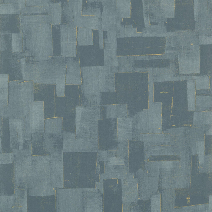 Threads Cubist Teal Wallpaper Sample EW15018.615.0