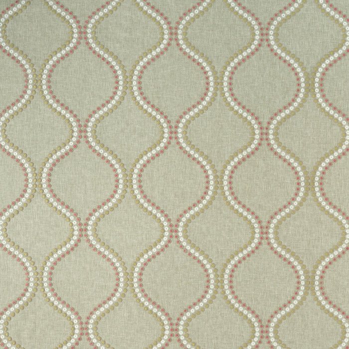 Clarke & Clarke Layton Pink/Apple Fabric Sample F1006/05.CAC.0