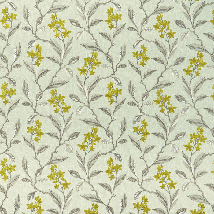 Clarke & Clarke Melrose Chartreuse Fabric Sample F1008/01.CAC.0